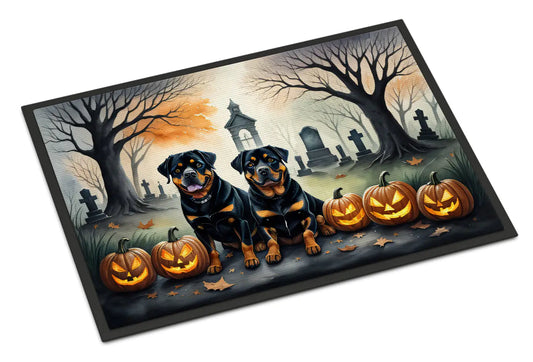 Rottweiler Spooky Halloween Doormat