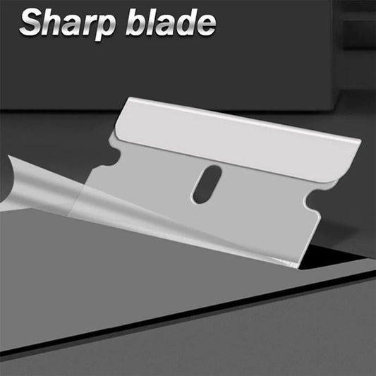 100 PCS Razor Blades Single Edge Extra Sharp Heat Treated Safety Knife Scrapers